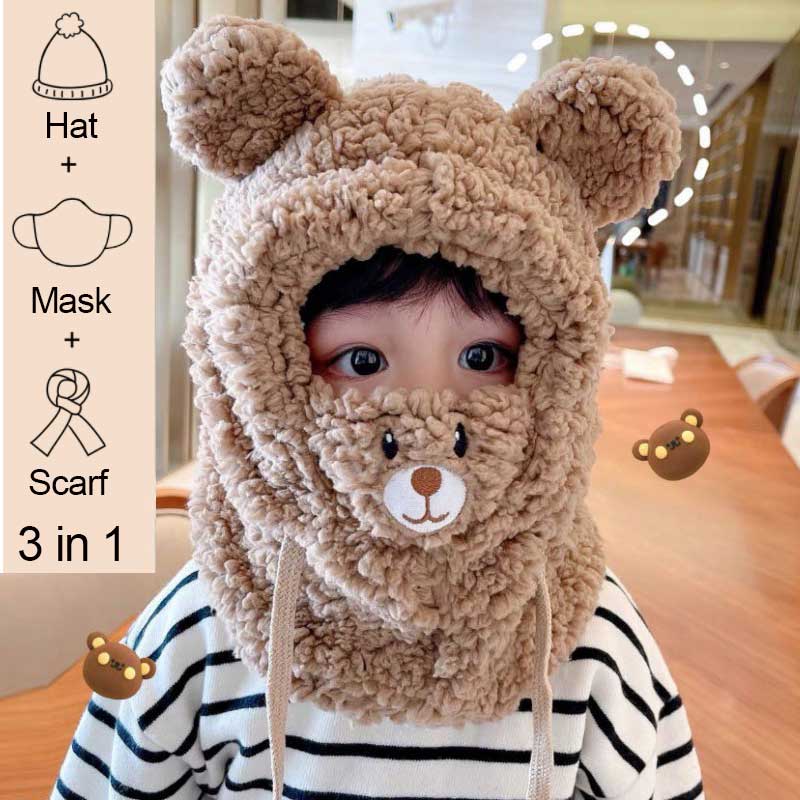 Adult's cozy hooded scarf hat, a stylish and practical solution for cold weather