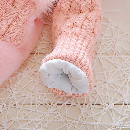 Pink long sleeve hooded jacket for baby girls, soft cotton blend, excellent holiday outfit.
