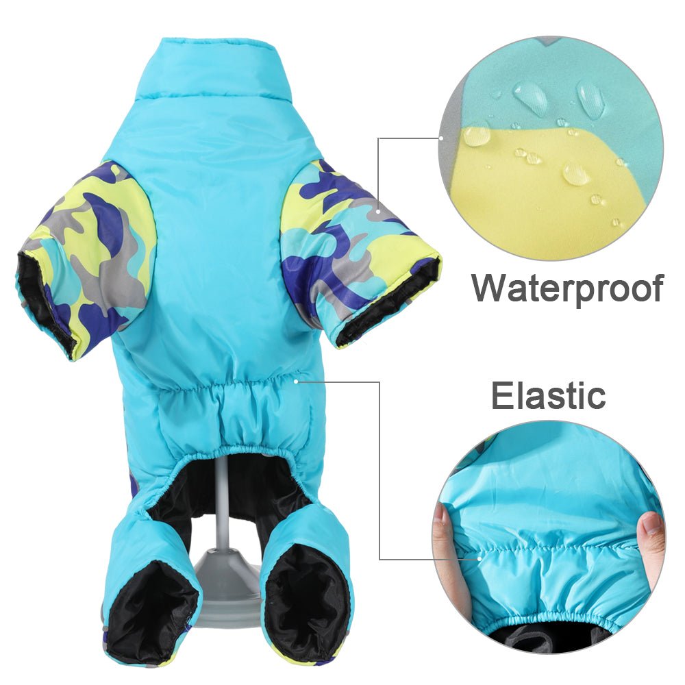 Reflective pet vest: waterproof & warm dog jacket, ensuring safety during night and low-light walks.