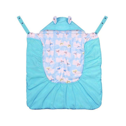 Outdoor baby gear: warm, windproof carrier cover, grey, protecting baby from elements