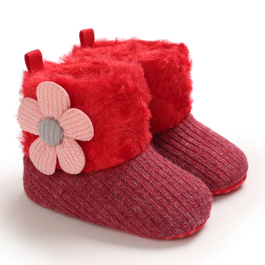 Warm winter boots for toddlers, non-slip sole, cozy plush lining, unisex design