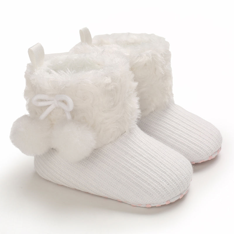 Toddler winter footwear, non-slip, plush lining for warmth and comfort, unisex