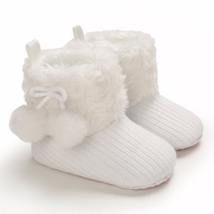 Toddler winter footwear, non-slip, plush lining for warmth and comfort, unisex