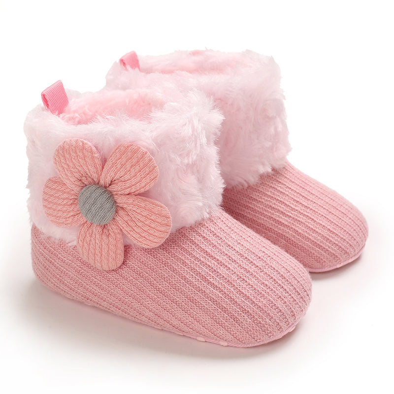 Infant warm winter boots, non-slip, soft plush lining, perfect for cold days