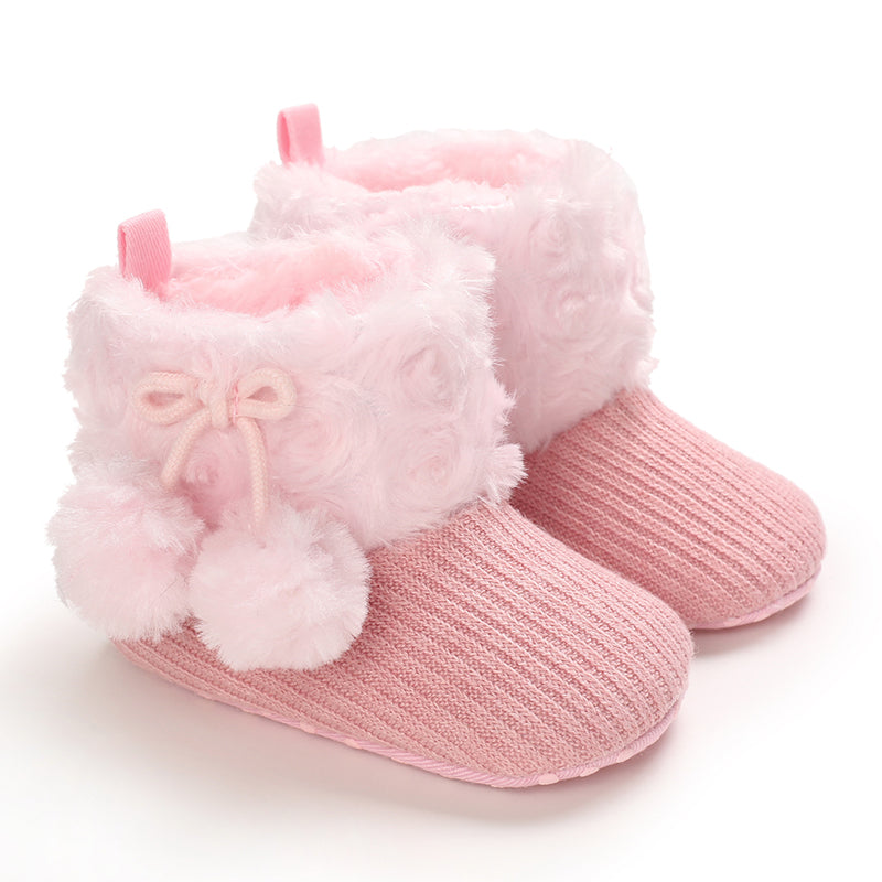 Toddler warm winter boots, non-slip, plush lining ensures comfort in cold, unisex