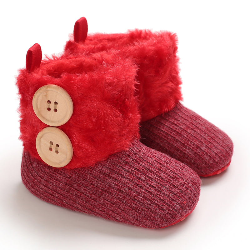 Warm winter boots for baby, non-slip, plush lining for cozy comfort, unisex