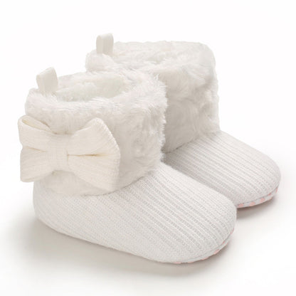 Infant non-slip winter boots, plush lining, comfortable and warm for cold weather