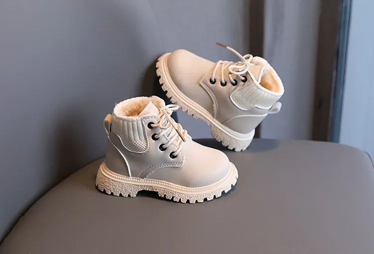 Unisex cotton boots for kids, perfect for snow and cold weather, a must-have for winter.