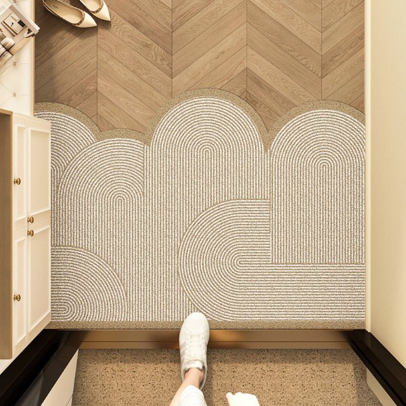 Washable non-slip entry mat, perfect for indoor & outdoor home use, protecting floors with style.