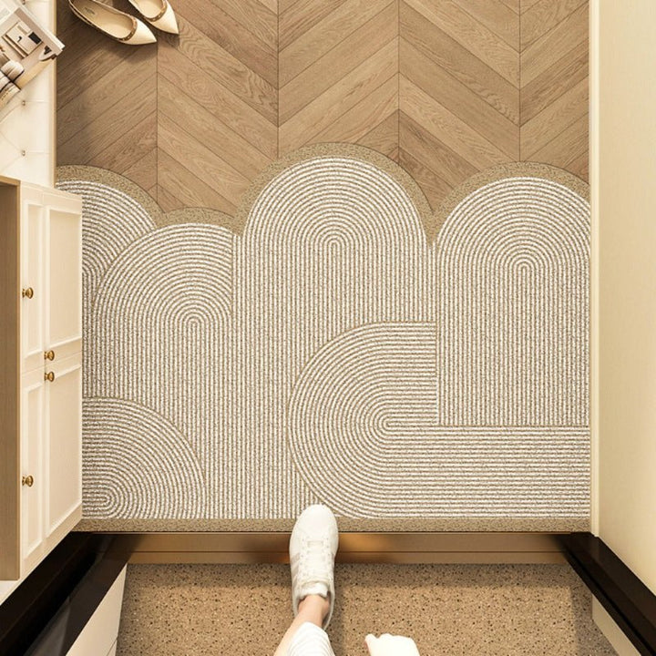 Washable non-slip entry mat, perfect for indoor & outdoor home use, protecting floors with style.