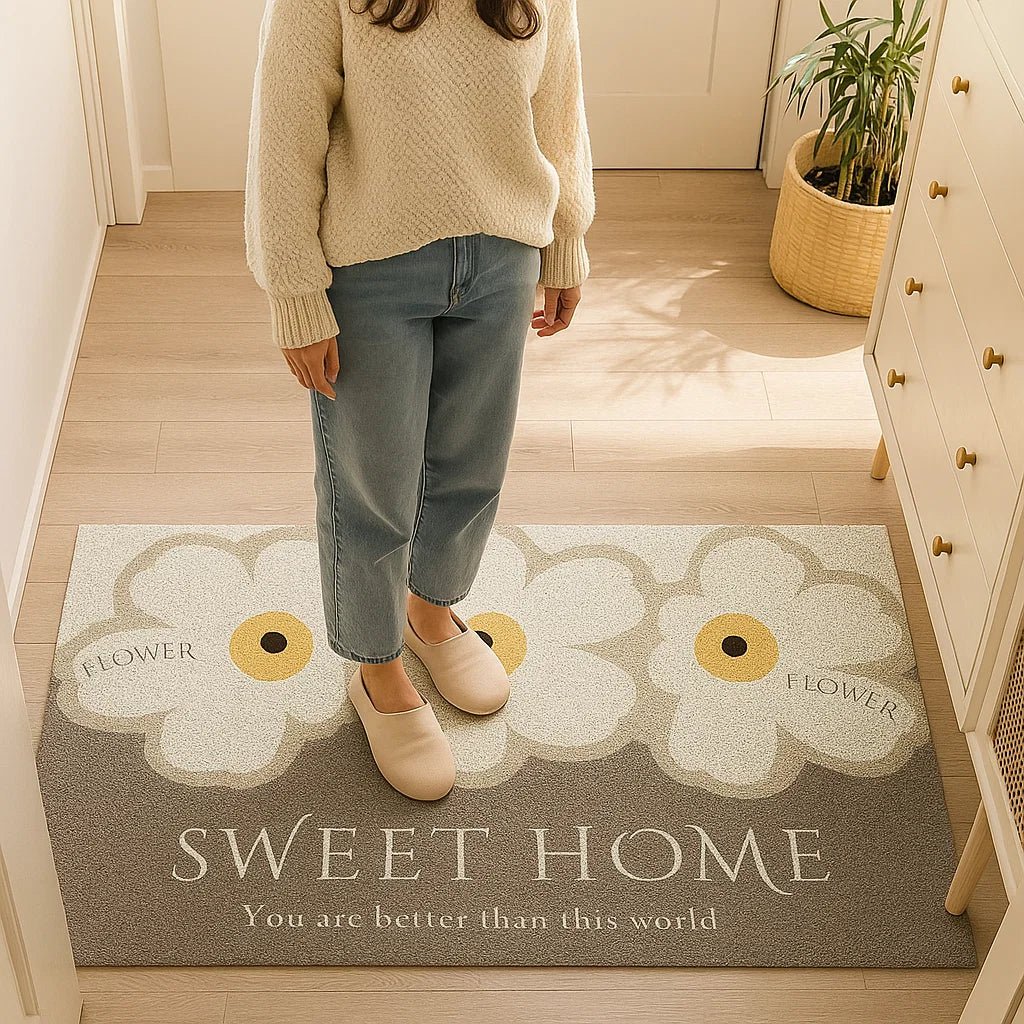 Durable, washable non-slip doormat. Ideal indoor/outdoor entry rug, protecting floors from dirt.