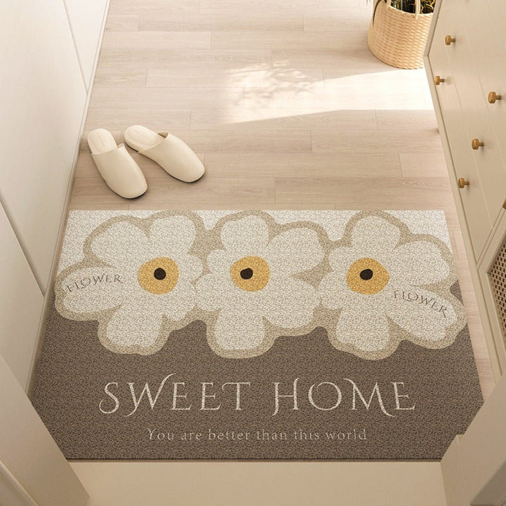 Easy-care washable entry mat with strong non-slip grip. Versatile indoor & outdoor floor protector.