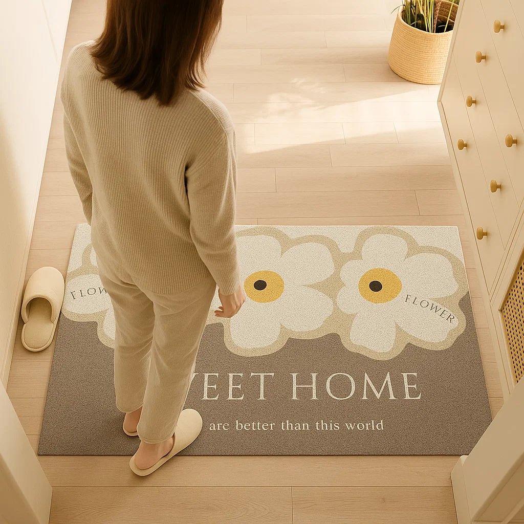 Washable indoor outdoor doormat. Non-slip entry mat protects floors from dirt, easy to clean.
