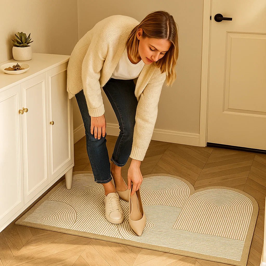 Stylish washable non-slip entry mat for indoor/outdoor. Durable entryway rug for home decor & protection.