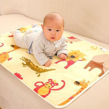 Waterproof baby diaper changing pad, portable for home & travel, gray.