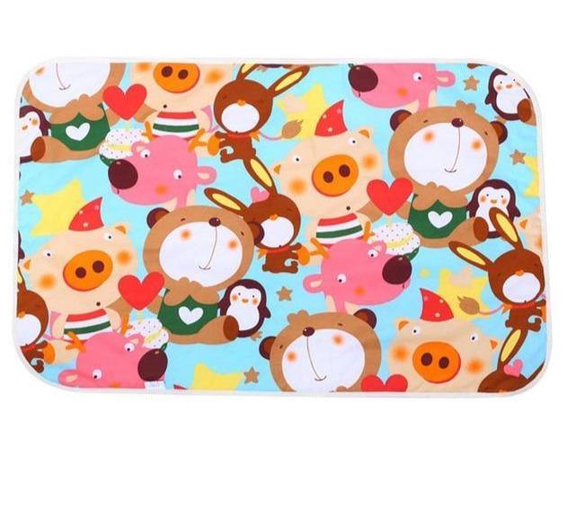 Travel-friendly baby changing pad, lightweight and easy to clean.