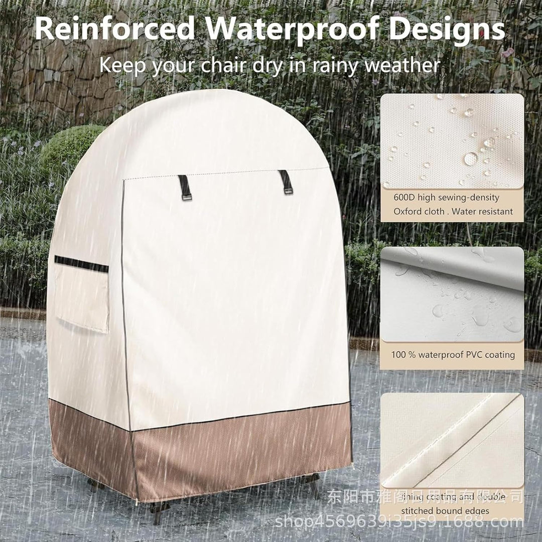 UV resistant & waterproof egg chair cover, designed for maximum outdoor patio furniture durability.