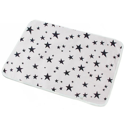 Compact travel baby changing mat, waterproof and reusable for convenient diaper changes