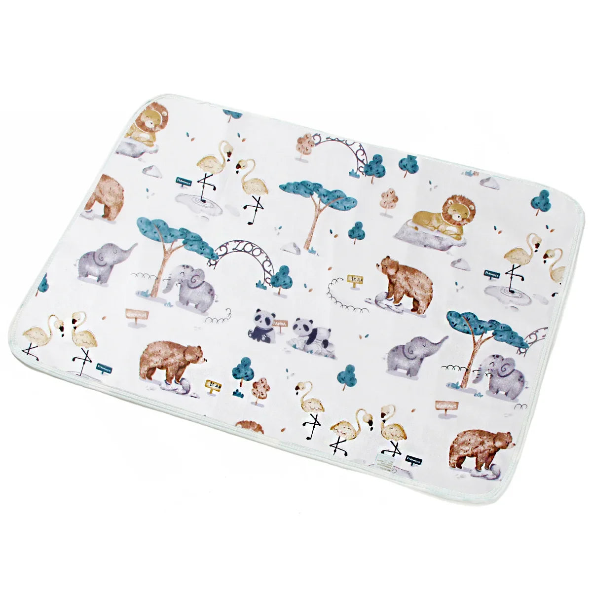 Diaper changing pad: waterproof, reusable, and soft cotton for baby's comfort
