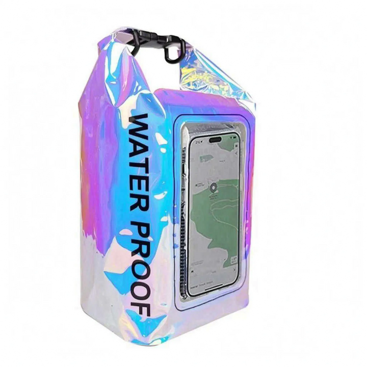 Compact waterproof dry bag for phones & essentials, with roll-top seal for maximum protection.