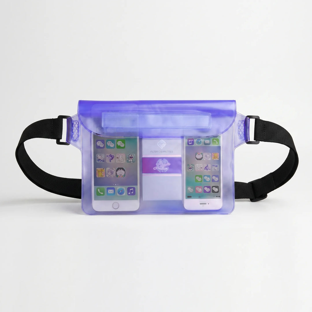 Reliable waterproof fanny pack, a must-have dry bag for protecting your phone & valuables during water activities.