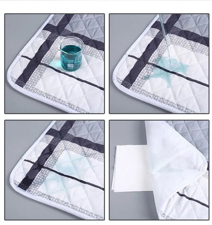 Washable crib mattress pad, soft and waterproof, perfect for baby's changing pad.
