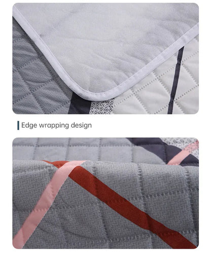 Waterproof baby bedding solution, protects mattress from leaks, reusable.
