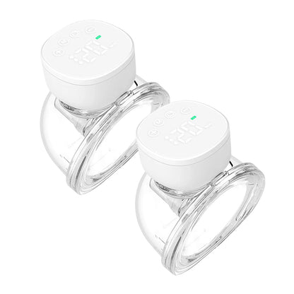 Silent electric breast pump charging via USB, ready for convenient use by a busy nursing mom.