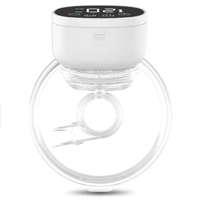 Wearable hands-free electric breast pump for discreet, comfortable milk expression, nursing mothers