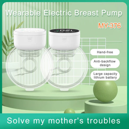 Wearable breast pump with powerful yet gentle suction, automatic milk expression device