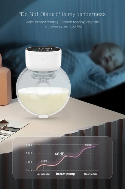 Hands-free electric breast pump for comfortable, effective milk removal, breastfeeding moms