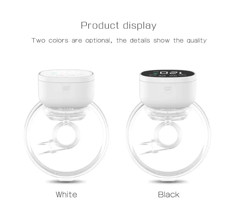 Portable electric hands-free pump, ideal for travel or work, discreet milk expression