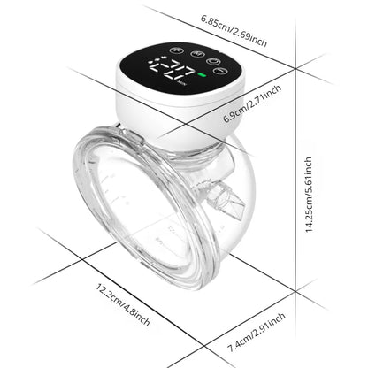 Hands-free electric breast pump, comfortable fit for nursing mothers, essential baby care item