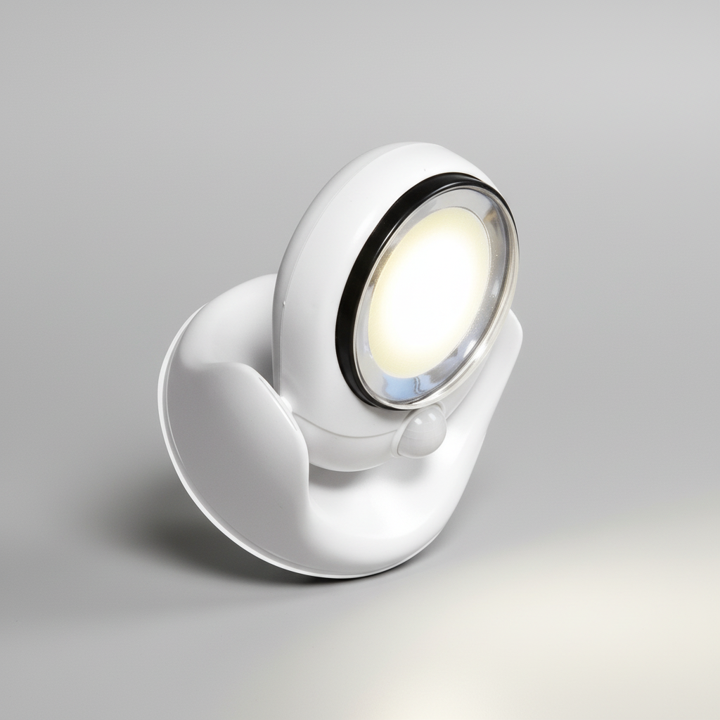 Wireless outdoor LED light with smart motion sensor. Weather-resistant NightBeam for reliable garden & security.