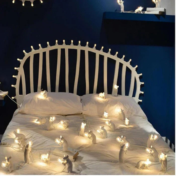 Gold mouse accent lamp, a captivating decorative piece and unique gift for animal lovers.
