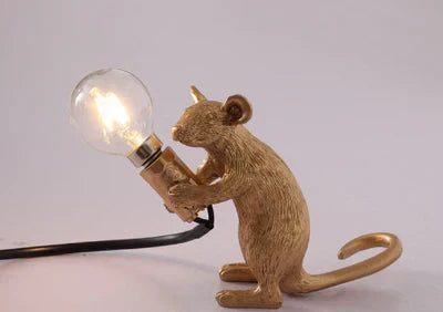 Decorative animal-themed mouse lamp, a unique whimsical lighting fixture for a playful touch.
