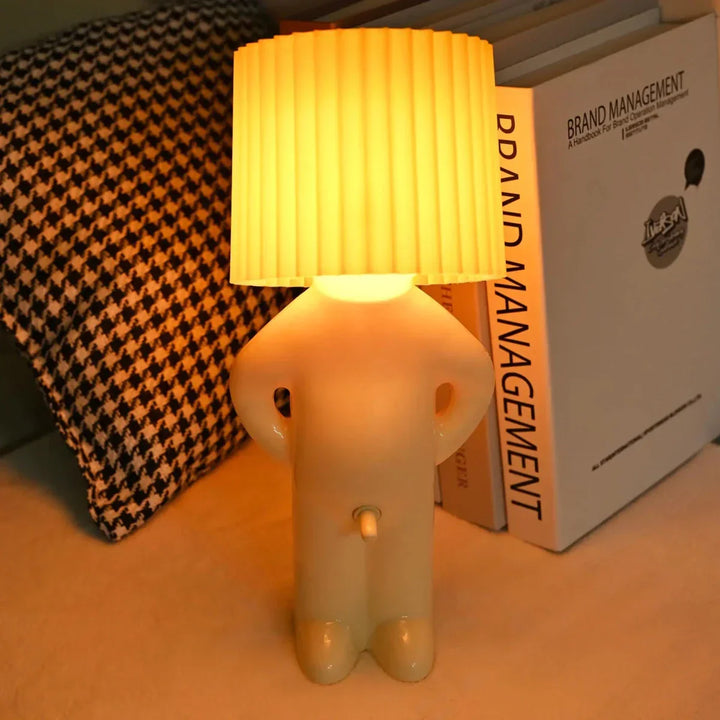 Decorative LED mood light; playful design, vibrant colors, perfect table lamp for lively ambiance.