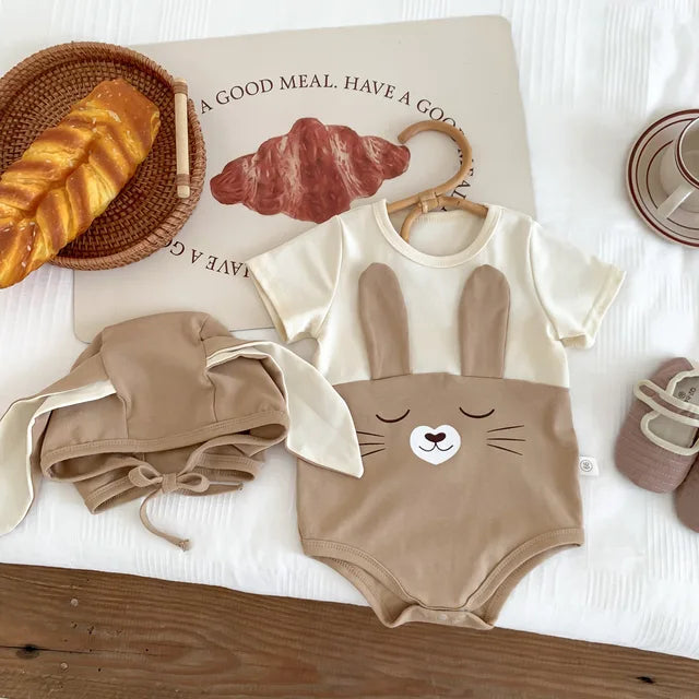 Close up of breathable fabric on a white baby cotton bodysuit onesie, comfortable infant wear.