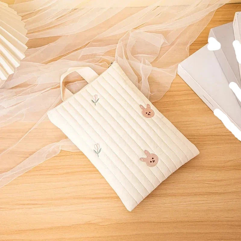 Baby cotton travel bag with ample space for nappies, bottles, and baby essentials