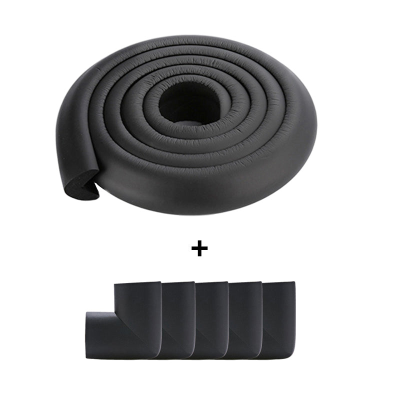 Long baby safety corner guard foam strip, shown unrolled for easy installation on furniture