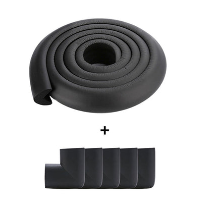 Long baby safety corner guard foam strip, shown unrolled for easy installation on furniture