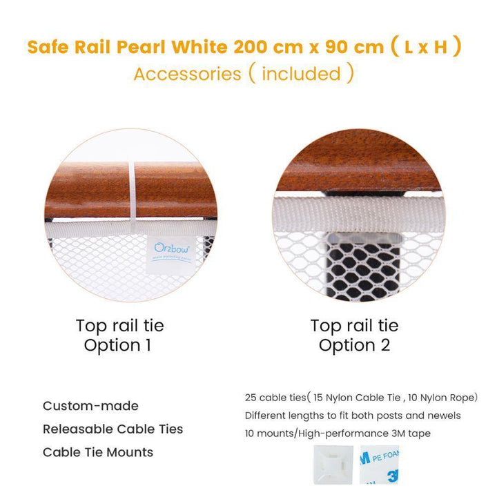 Adjustable baby safety net for balconies, acting as a reliable pet barrier and railing net.
