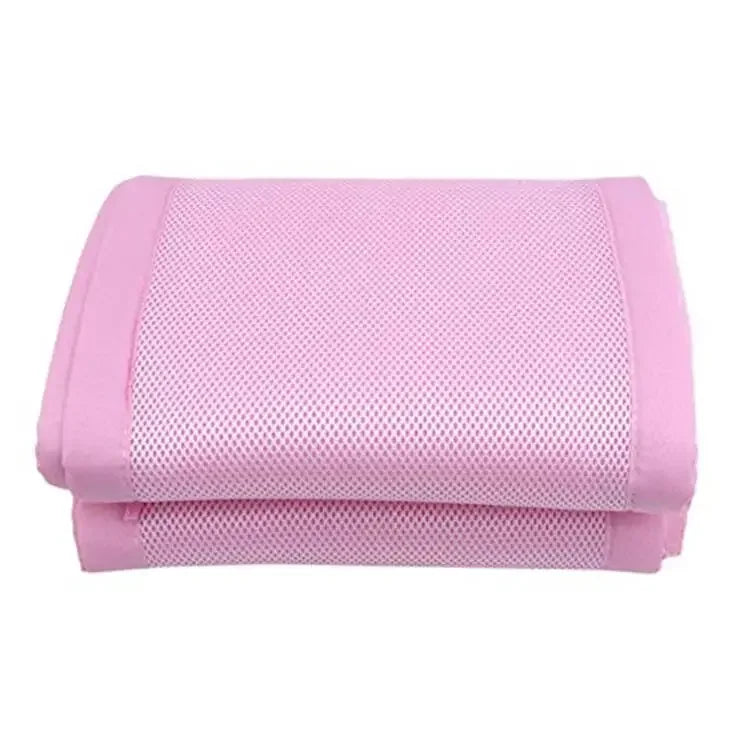 Lightweight, breathable mesh cot protector, ideal for summer newborn bedding