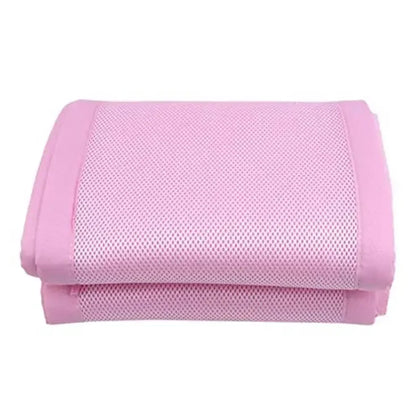 Lightweight, breathable mesh cot protector, ideal for summer newborn bedding