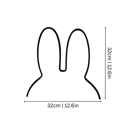Close-up of cute black bunny night light, a charming bedtime companion and stylish childrens lighting for modern nurseries