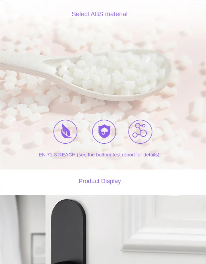 Child proof door lock, specifically for door handles, ensures baby safety