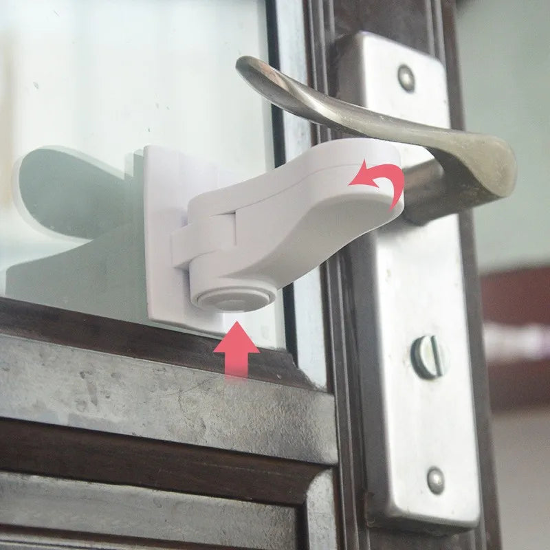 Door handle child safety lock, simple design, effective baby security
