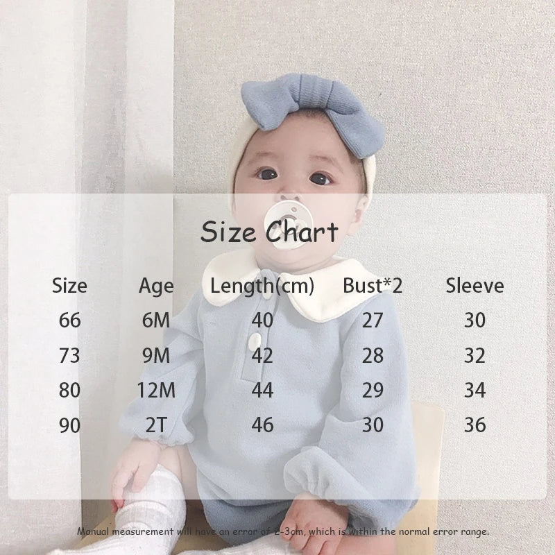 Infant romper in yellow with subtle patterns, features a cute Peter Pan collar