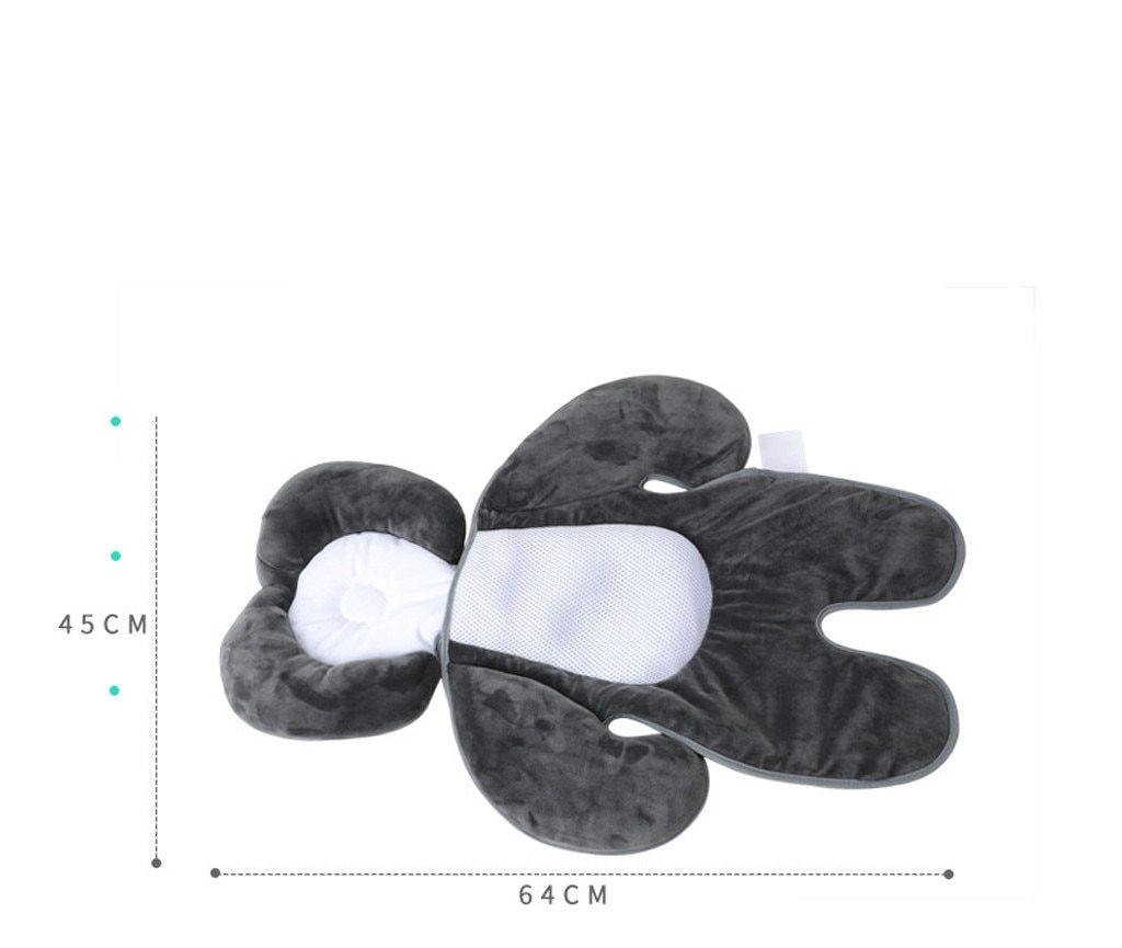 Soft cotton baby head shaping pillow, portable for crib, stroller, and baby travel, flat head prevention