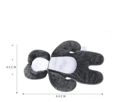 Soft cotton baby head shaping pillow, portable for crib, stroller, and baby travel, flat head prevention